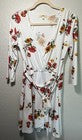 Women’s Large White Floral Long Sleeve Dress