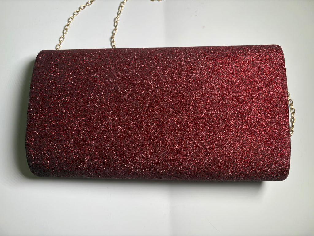 RED GLITTER PURSE