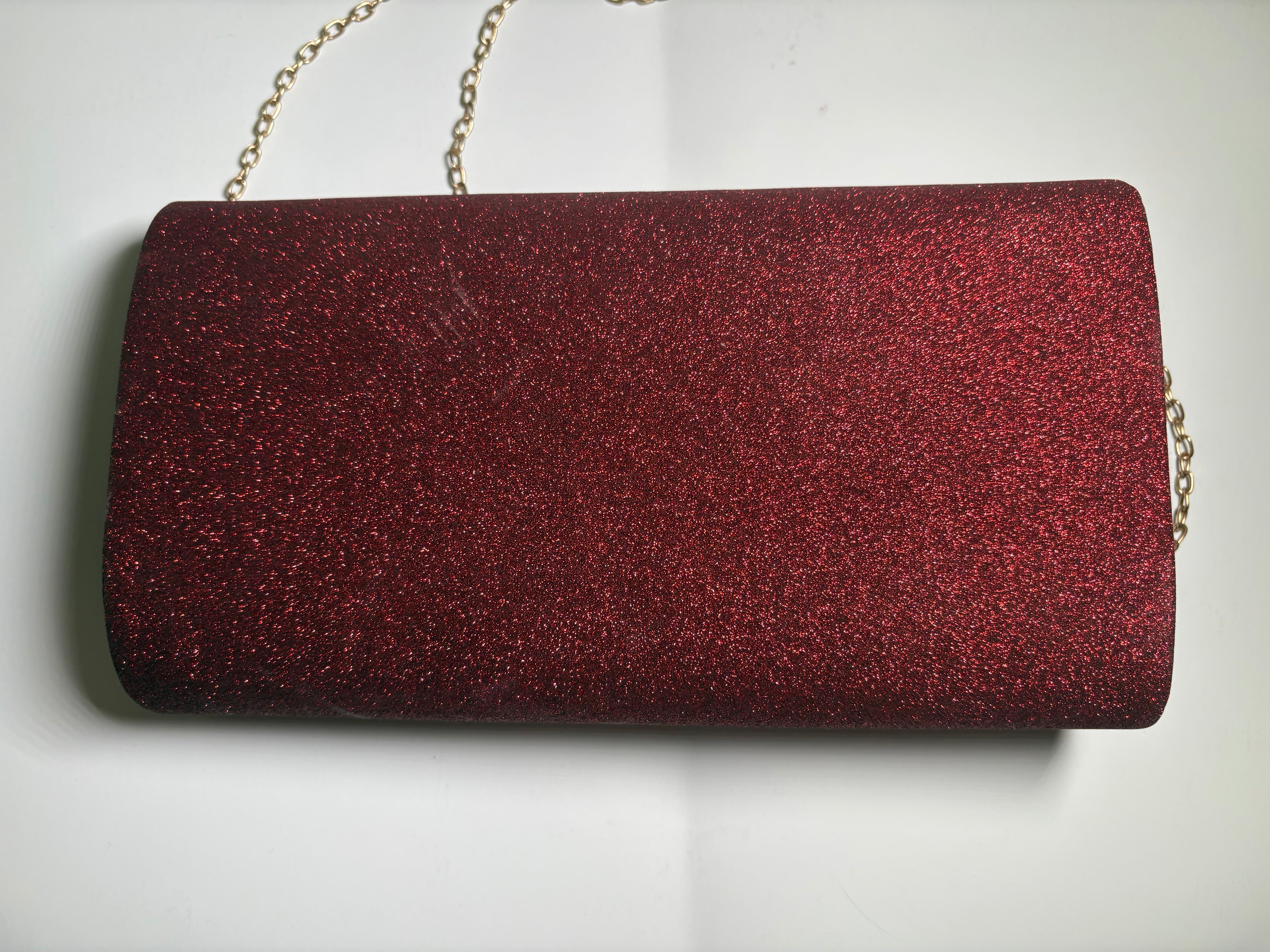RED GLITTER PURSE