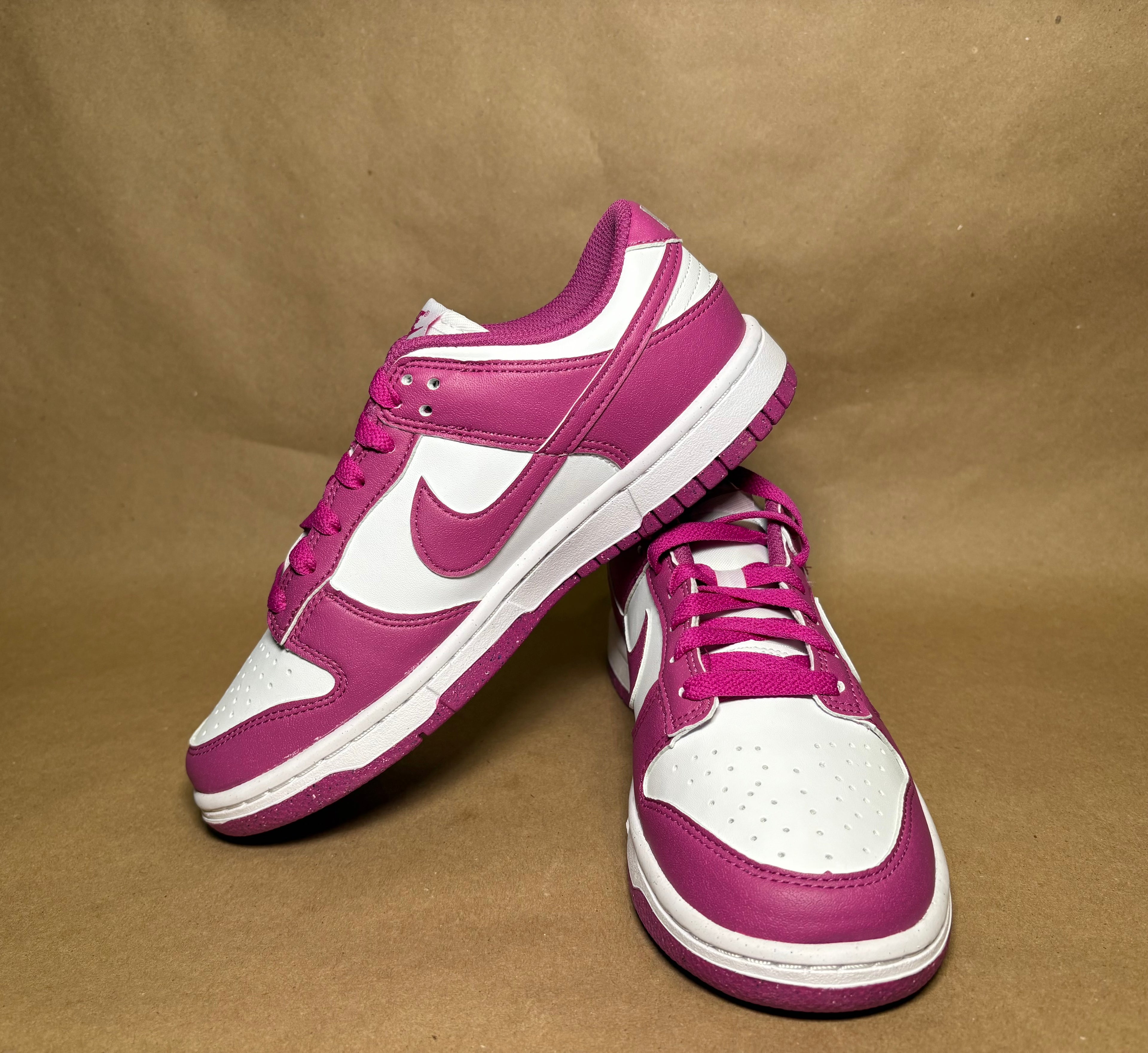 HOT FUCHSIA NIKE DUNK LOW WOMENS - SZ  7 & 8