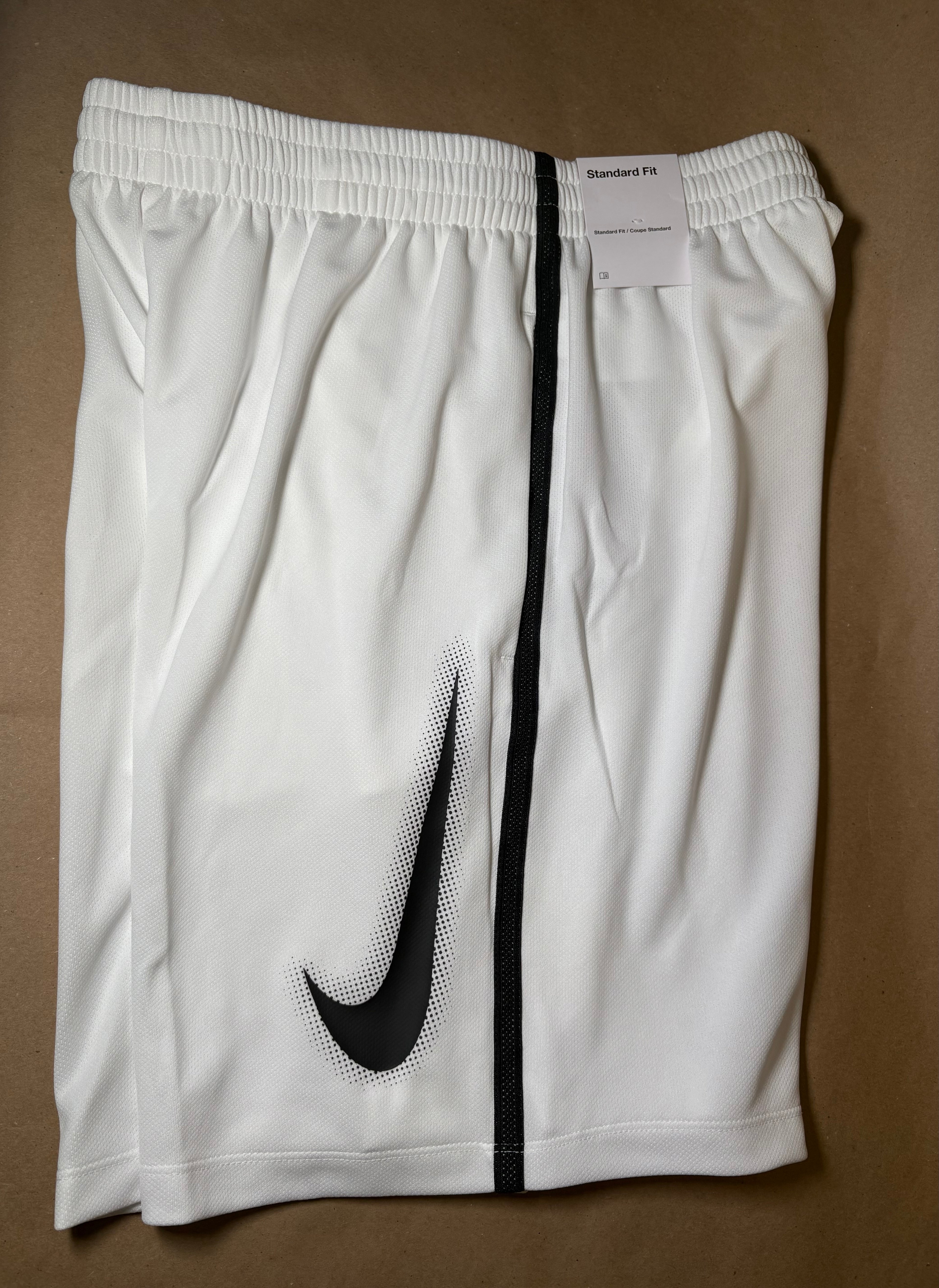 WHITE NIKE DRY FIT SHORTS - SZ XL