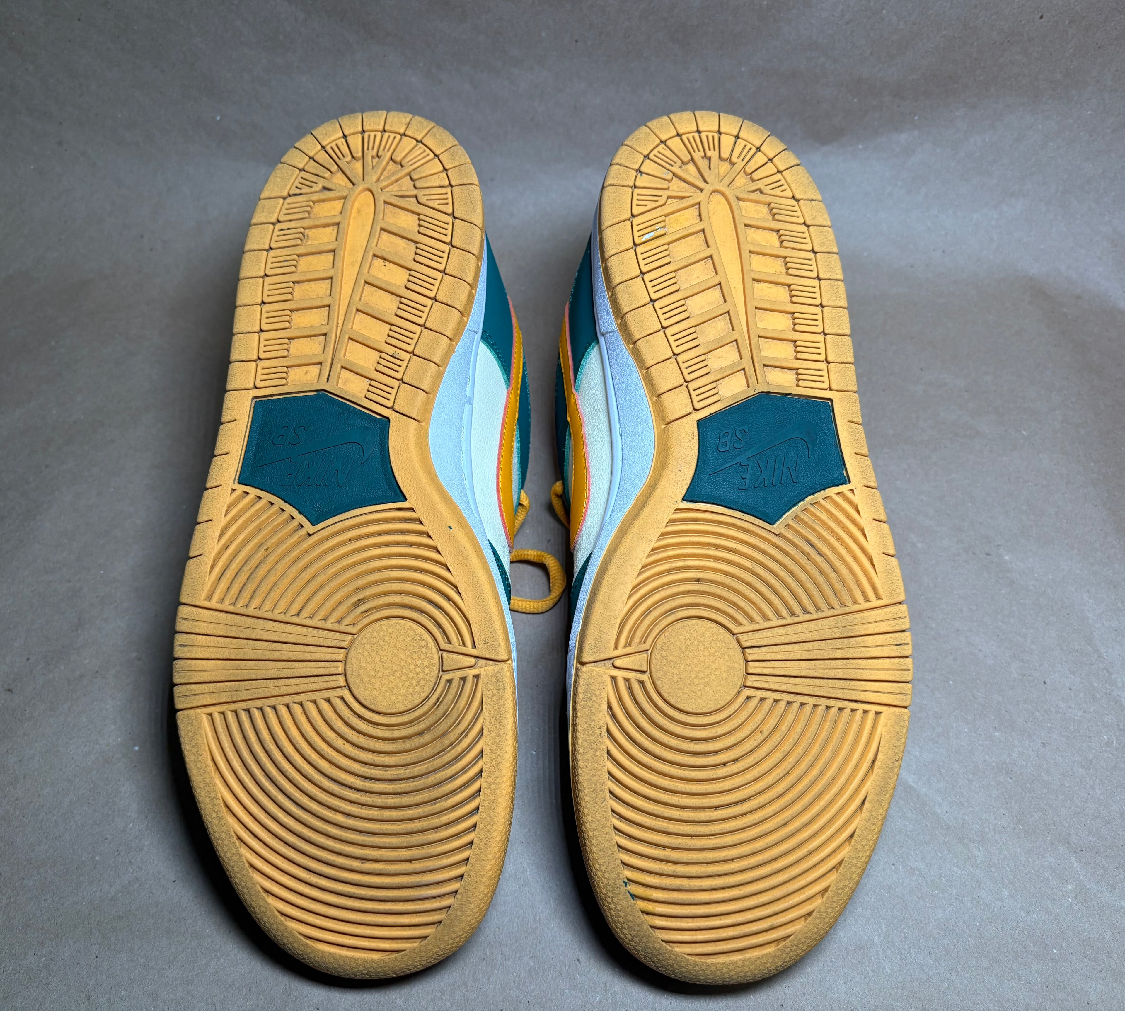 NIKE DUNK LOW GREEN, ORANGE VERT - SZ 10