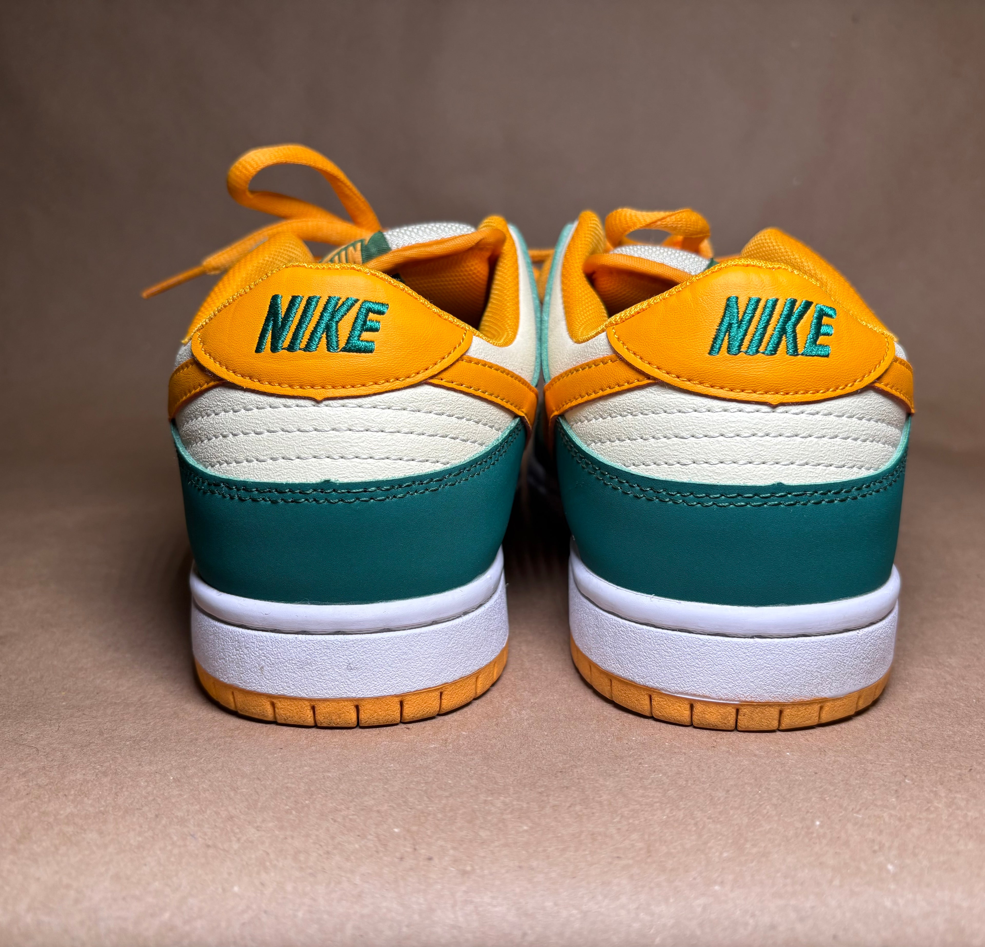 NIKE DUNK LOW GREEN, ORANGE VERT - SZ 10