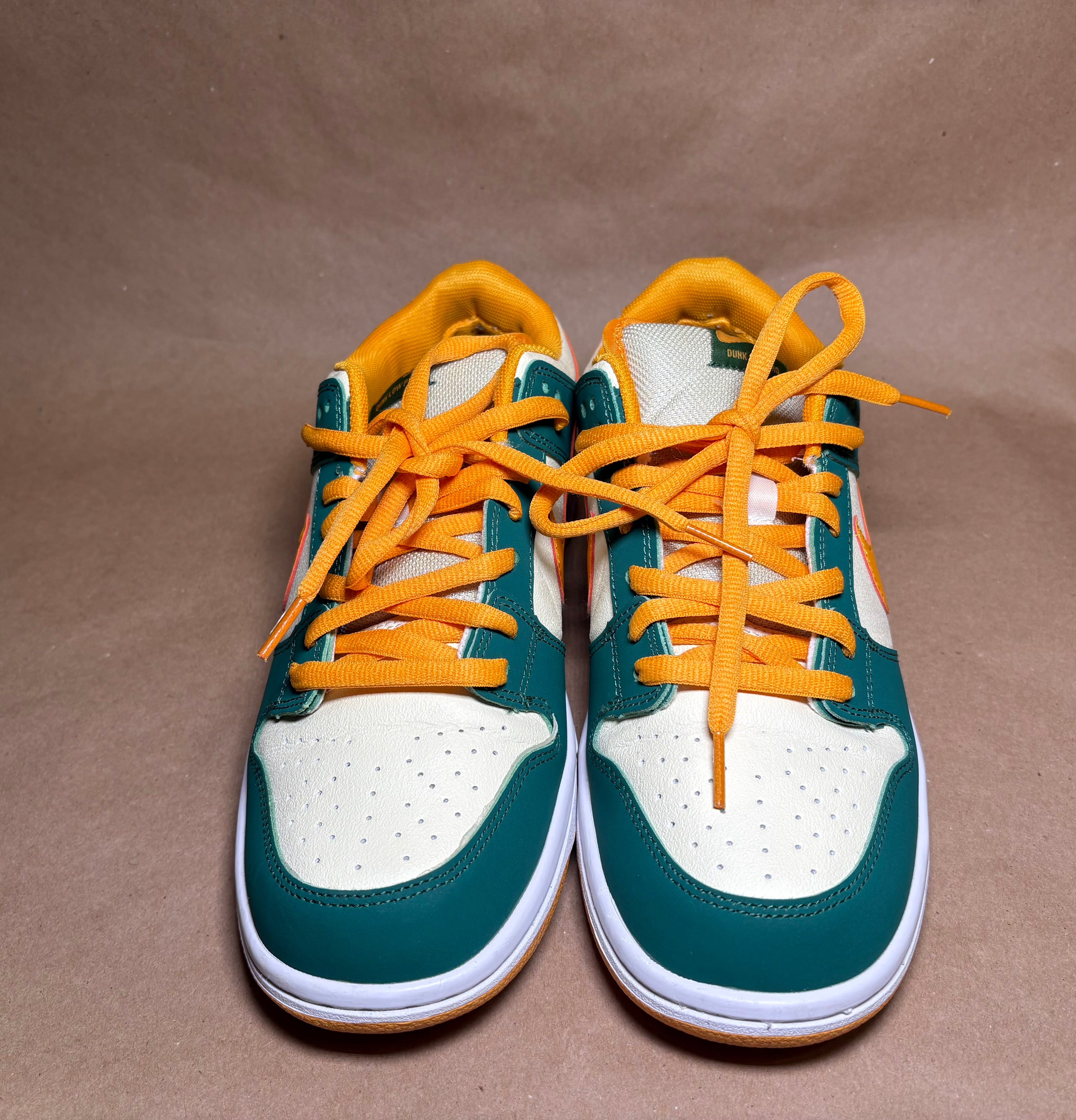NIKE DUNK LOW GREEN, ORANGE VERT - SZ 10