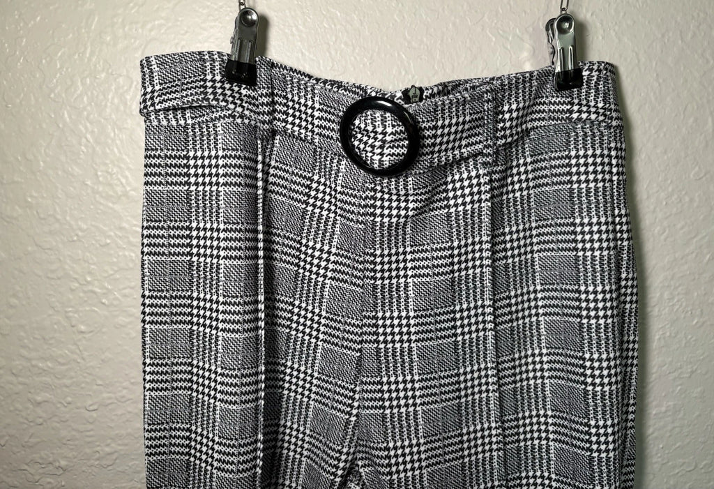 Sheinsxy Size L Black And White Patterned Pants